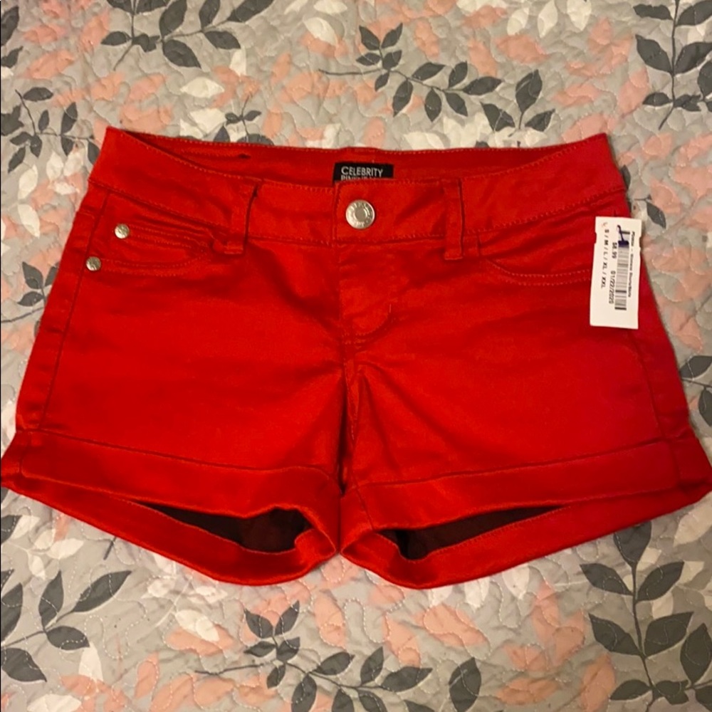 Red shorts